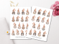 Preview: Gnome Frühling Sticker Set